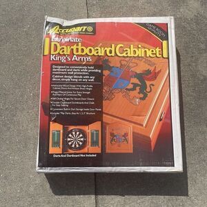 NEW Vintage Accudart Dartboard Cabinet King's Arms 2003